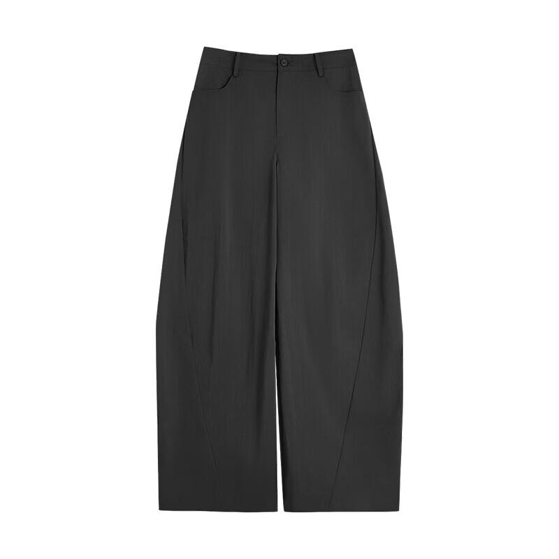 Chuyu Women's High-Waist Wrinkled Casual Pants