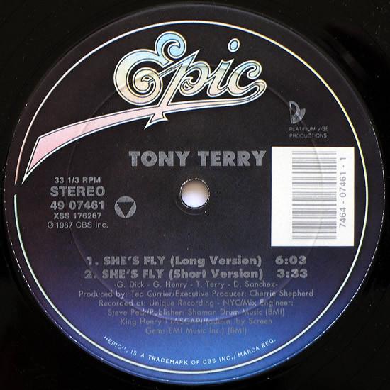 

12inch Record TONY TERRY - She s Fly 4907461 Epic 1987 US Dance & Electronica Used