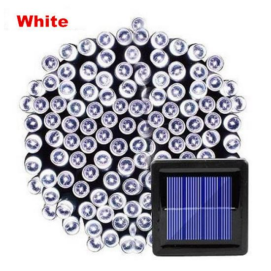 Outdoor Waterproof LED Solar String Lights with 8 Modes for Christmas and Garden Decor
