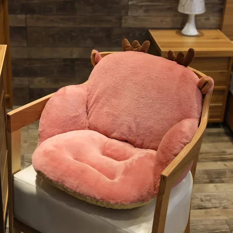 Cartoon Animal Plush Cushion Reclining Chair Cushions Thickened Sofa Tatami Cushion Office Chair Cushion House Decorations