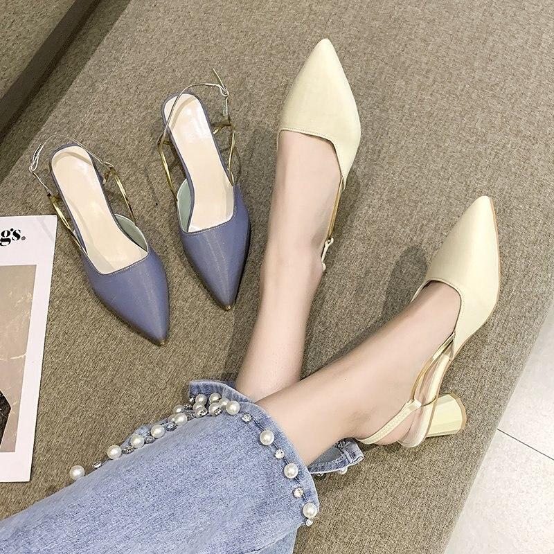 Retro Zapatos de Mujer Bloque Tacones Cerrados Sandalias 2021 Traje de  Verano Femenino Beige Original Chunky Comfort Girls Moda Low Clear comprar  a buen precio — entrega gratuita, reseñas reales con fotos — Joom