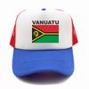 Vanuatu Trucker Cap Summer Unisex Cool Country Flag Hat Baseball Caps Unisex Outdoor Mesh Net Caps