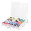 Transparent Bobbin Storage Box 36 Grid with Colorful Bobbin Thread Sewing Machine Supplies