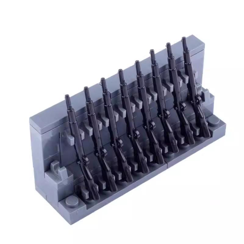 MOC WW2 Military Oil Barrel Weapons Box Building Block Set War Scene Accessories Bullet Motorcycle Sandbag Block Bricks Toys  Playsets