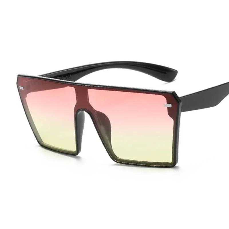 Fashion Oversized Square Sunglasses Woman Fashion Brand Big Frame Female Sun Glasses Vintage Outdoor Driver Gradient Sunglasses