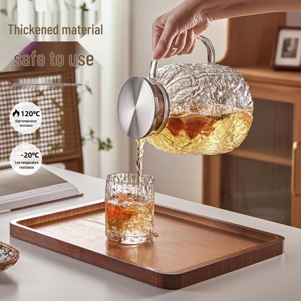 Premium High-Temperature Resistant Glass Tea and Water Cup Set for Guest Reception