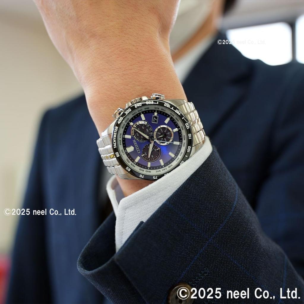 Citizen Men's UNITE with BLUE Limited Edition Watch, Silver, Blue, CB5874-81L, Light-Powered Eco-Drive, Radio-Controlled, Waterproof