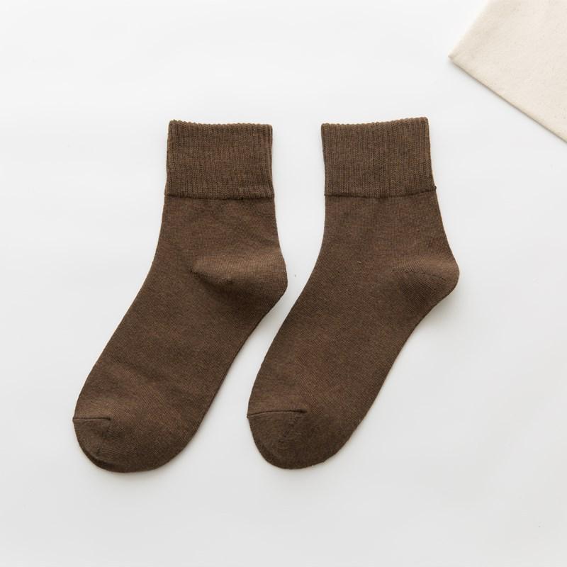 Spring/Summer Women's Mid-Calf Cotton Socks - Trendy Japanese/Korean Style, Candy Colors, Thick, Versatile