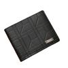 Men's Wallet Men's Short Wallet Youth Plaid Horizontal Soft Wallet Large Capacity Multi-Card Wallet