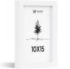 Wooden Photo Frame 10x15 Cm, Hanging, White, Horizontal/vertical