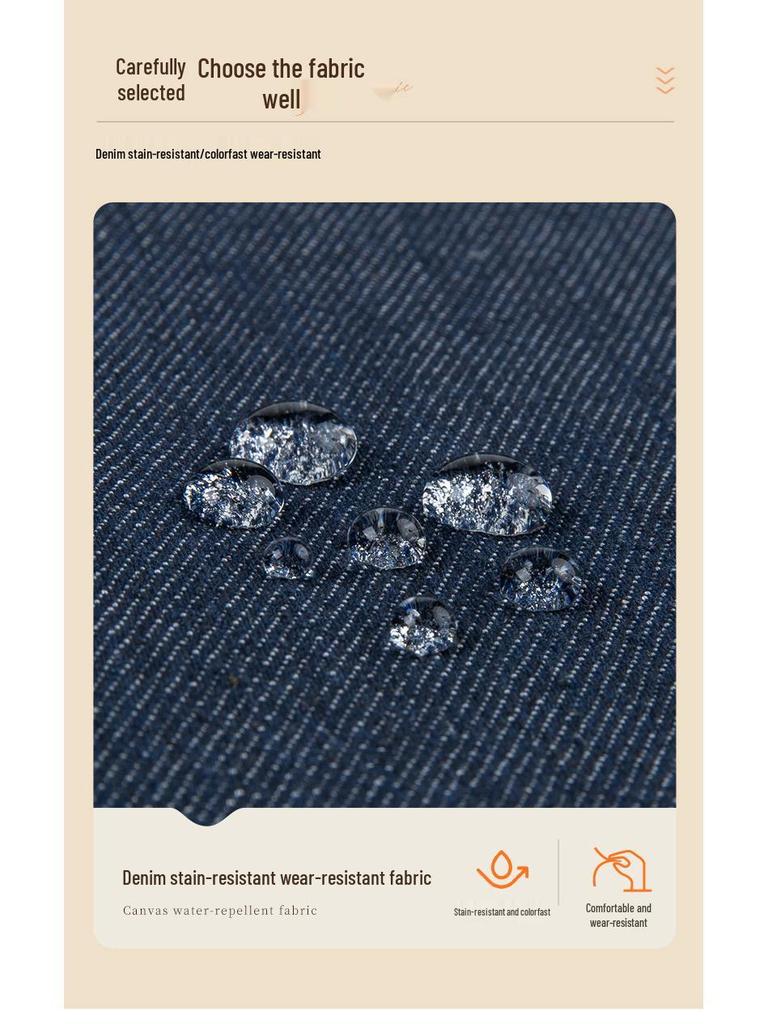 Waterproof Denim Apron for Cafes & Bakeries