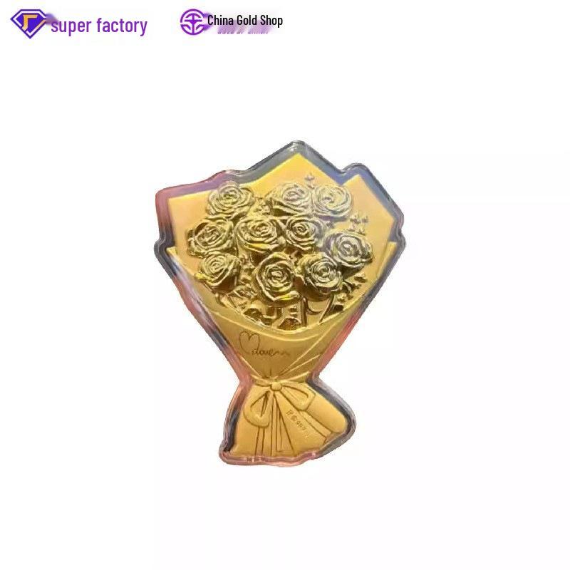 Gold Rose Everlasting Bouquet - Ideal Qixi Corporate Gift