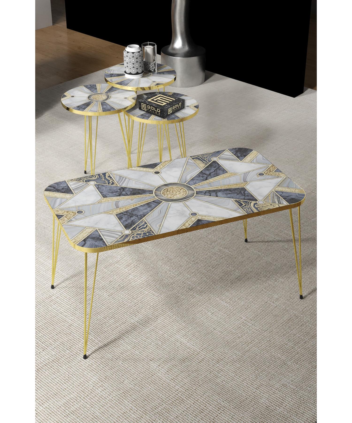 

Вложенный стол и центральный стол Kr Set Atlas Patterned