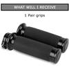 Motorcycle Black Hand Grips 1 Inch Handlebar Grips Universal for Touring Street Glide FLHX Bobber Chopper Cafe Racer