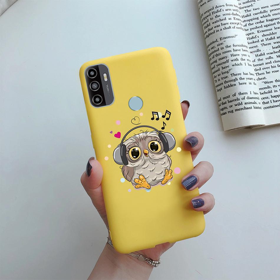For OPPO A53S 2020 Case Cartoon Coque Heart Painted Silicone Phone Back Cover For oppo a53s A 53s A53 s oppoa53 2020 Shell Case