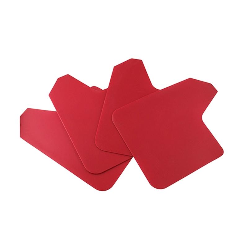 

4x Car Front Rear Mudguard Refit Rear Tire Fender Special Decoration for SUV Van Pickup Mud Flaps Universal Splash Guard 1 червоний