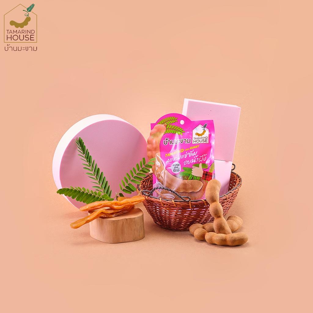 Tamarind House Honey Tamarind Spicy 45 G. / Tamarind with Honey 60 G. X 1 / 2 / 3 / 6 / 12 Pcs - Thai Snack