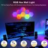 8/10/12 Pcs Hexagon LED Lights Modular DIY Hexagon Wall Light APP and Remote Control Smart RGB Gaming Light for Bedroom