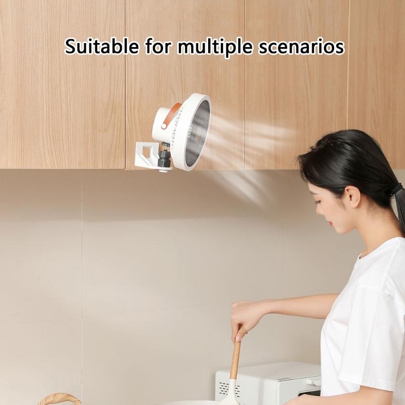 Multi Function Oscillating Wall Fan Easy Installation Strong Wind Power Desktop Fan Cooling Device for Home Use