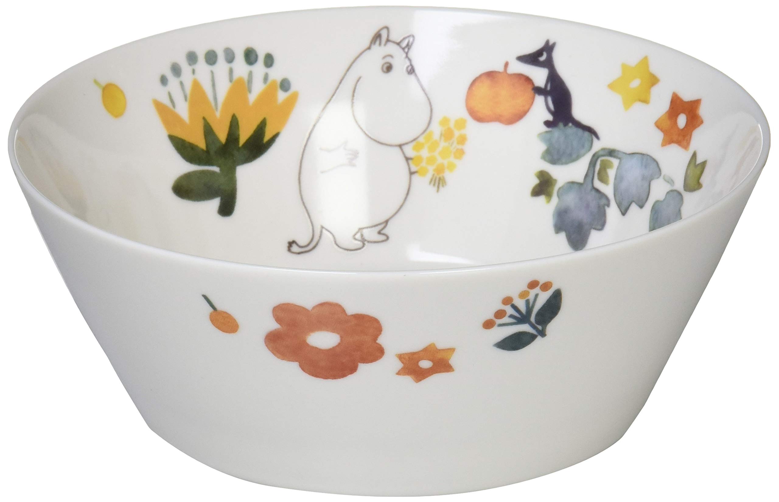 

Yamaka Shoten MOOMIN Herbarium Small Nordic Day Wedding Made in Bowl, Dish, Approx. 13.5cm Diameter, Microwave-Safe, Style, Mother s Gift, Gift,