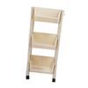Movable Vertical Shelf PP Essy To Install Save Space Slide Out Utility Cart for Office Bathroom
