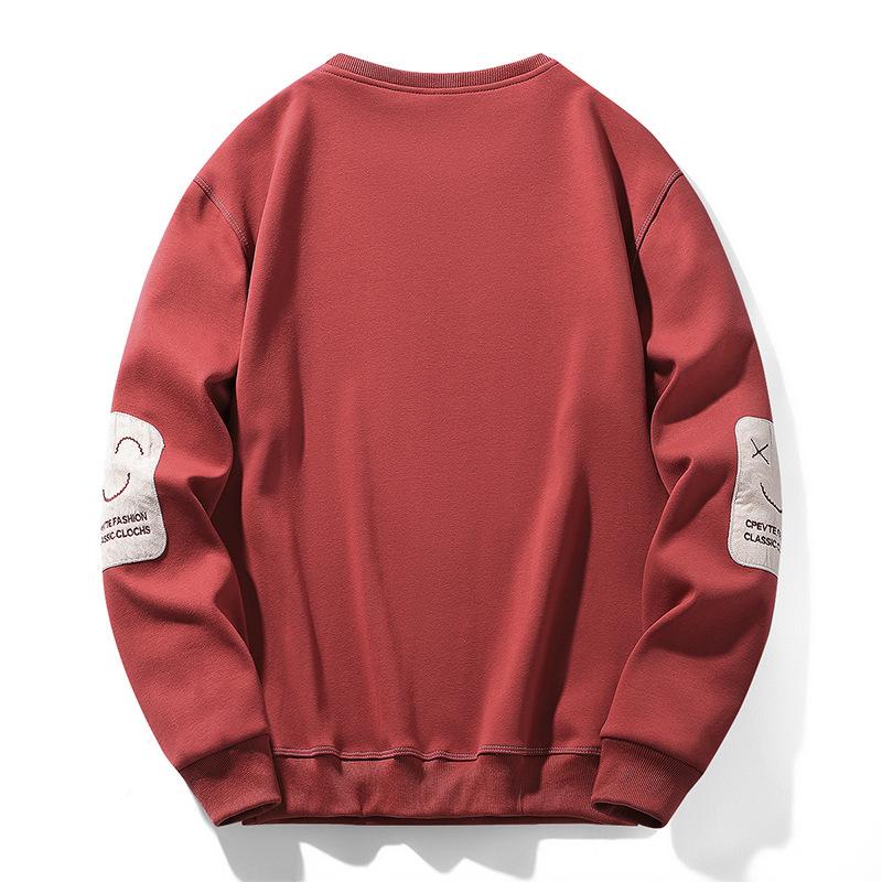 New Trendy Brand Crew Neck Sweater Men's Sports and Leisure Loose Men's Top Large Size Pullover Bottoming Shirt