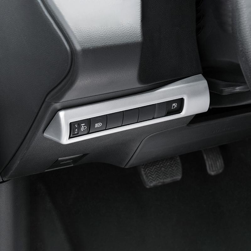 For Toyota Corolla E210 2019-2021 2022 2023 2024 Hybrid ABS Car Headlight Switch Sequin Headlight Adjust Decorate Cover Sticker