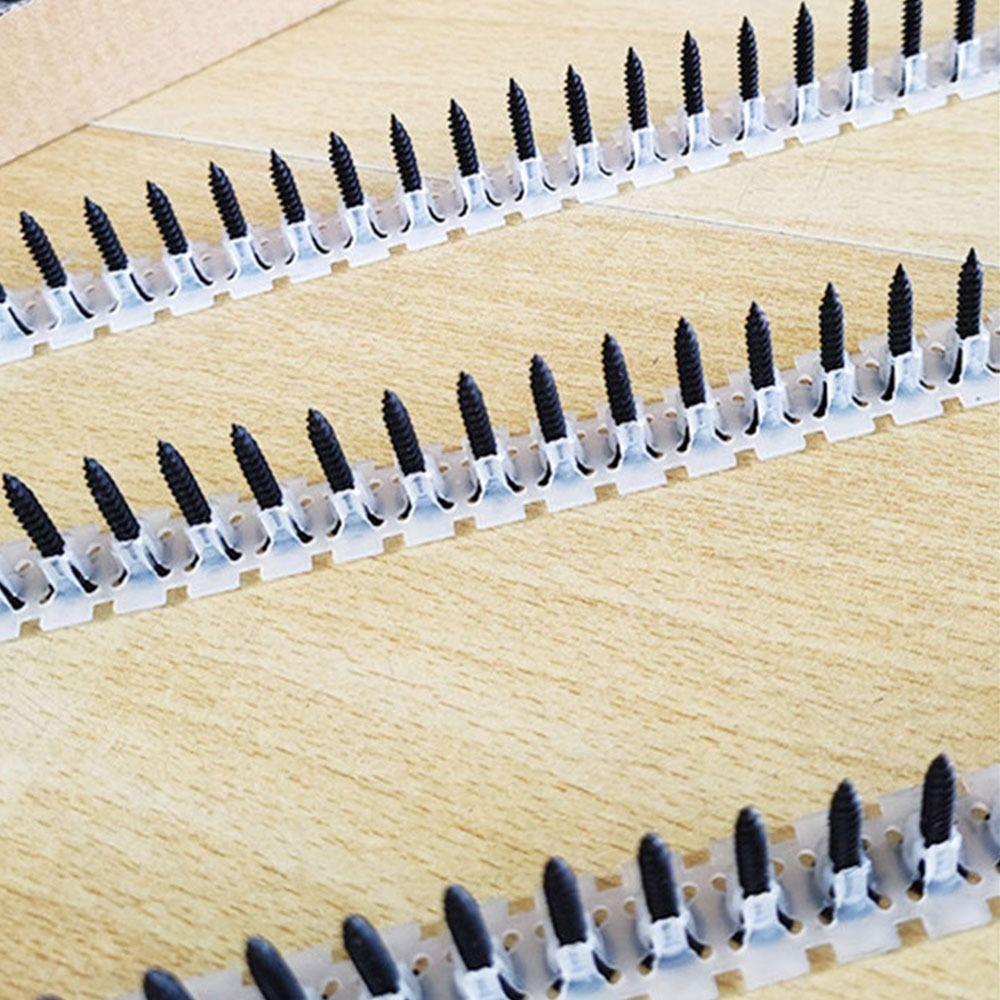 1000Pcs Plastic Strip Chain Screws Collated Screws Wall Screws for Auto Feed Screwdriver
