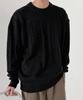 ORIGINALDAY Oversized Round Cable Knit Black