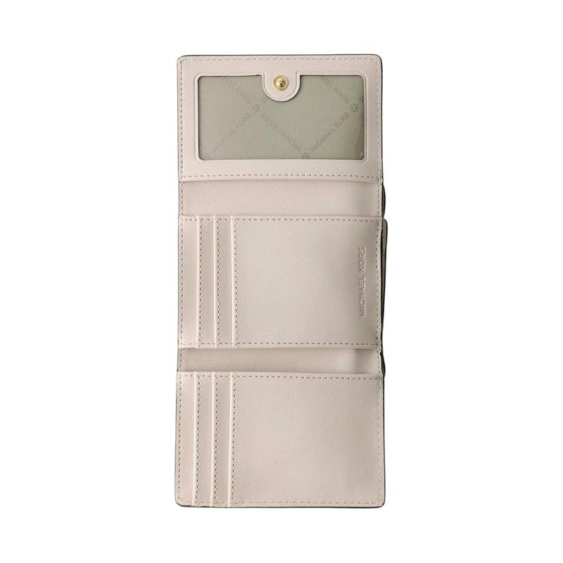 MICHAEL KORS Jet Set Travel Monogram Coated Canvas Wallet Medium Women's Pink