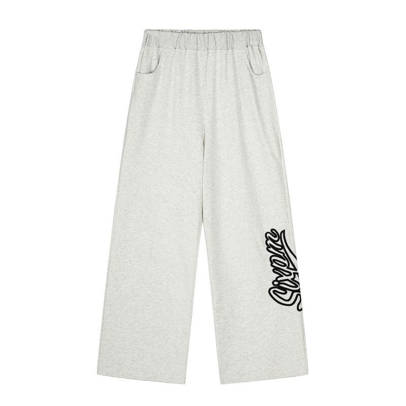 6PM Vyšívaná mikina s kapucí a tepláky Hip Hop Pánská sportovní souprava