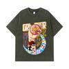 275 GSM Washed T-shirts 100% Cotton Sailor Moon V12 Girl Power Print Unisex Heavy Cotton T Shirt