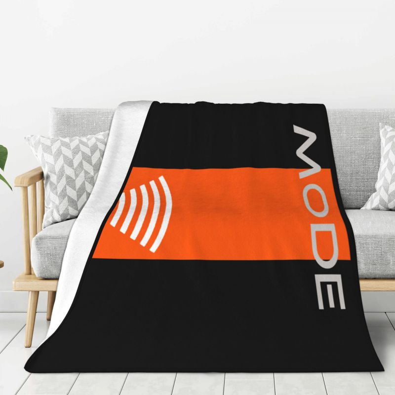 Custom Sofa Fleece Depeche Cool Mode Heavy Metal Rock Band Throw Blanket Warm Flannel Blankets for Bedroom Home Sofa Quilt