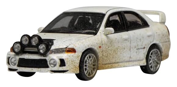 

Freestyle MOTORHELIX Mitsubishi Lancer Evolution IV Muddy Version with Rally Light M64015 (FREESTYLE) 1/64 (Finished Model)