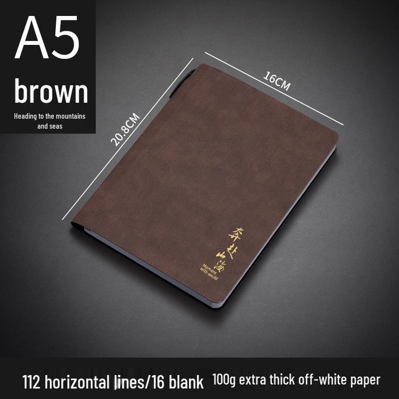 Customizable Sheepskin Notebook with Pen & Free Engraving - Company Logo 2025 Diary, A6/A5/B