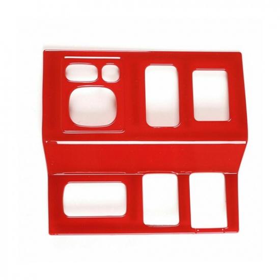 Fits Toyota Tundra 2014- Red ABS Interior Headlight Switch Button Cover Trim