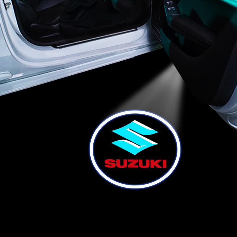 1/2pcs LED Car Door Courtesy Light Projector Welcome Lamp Car Badge For Suzuki Jimny Samurai Vitara Swift Baleno SX4 Ignis Alto Splash Swace