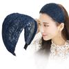 Wide Side Wide Headband Flower Tiara for Women Sweet Lace Mesh Hair Band  Wash Face