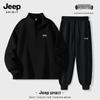 JEEP SPIRIT Men's Half-Zip Sweatshirt & Joggers Set