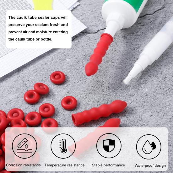 1 Packung Dichtungsdeckel, praktisch, gute Zähigkeit, verschleißfest, Emulsion, Glaskleber, Dichtungsdeckel, Heimbedarf