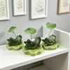 Home Ornaments Desktop Decoration Ceramic Frog Car Decor Interesting Frog Rotating Toys  Tea Table