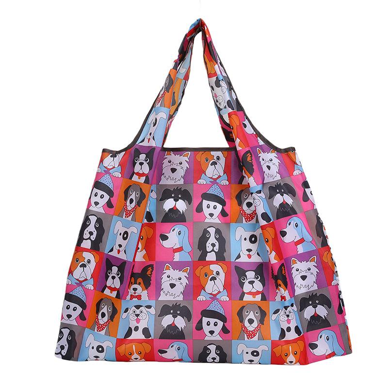 Bag Large Foldable Shopping Bag Reusable Grocery Bag Tear-Proof Nylon Bag Suitable For Grocery Recycling Gift