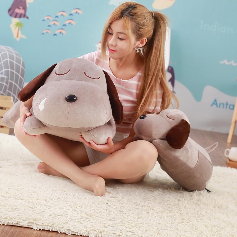 60cm Niedlicher Rotznasiger Hund Plüschtier Stofftier Cartoon Teddy Hund Spielzeug Puppe Kinder Baby Hund Handpuppe Kreativ Kawa