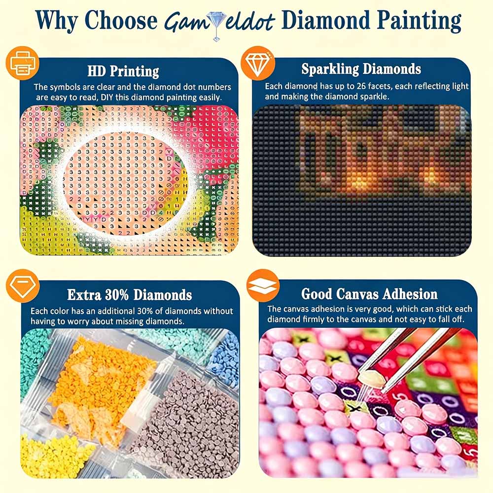 Diamond painting mystical castle landscape DIY 5D home room decoration kit