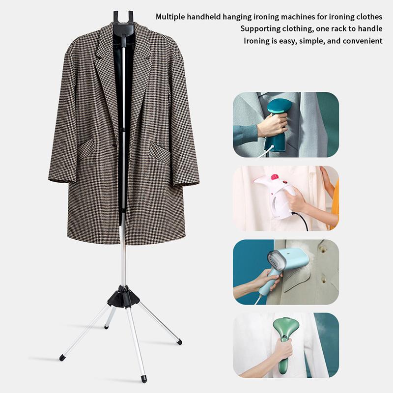 Suport Abur pentru Haine Agățat Raft de Călcat Înălțime Reglabilă Suport Abur Haine Umerașe Rotative 360 Grade