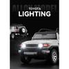 1/24 TOYOTA FJ Cruiser Alloy Car Model Diecast & Toy Metal Off-road Vehicles Car Model Simulation Sound and Light Childrens Gift