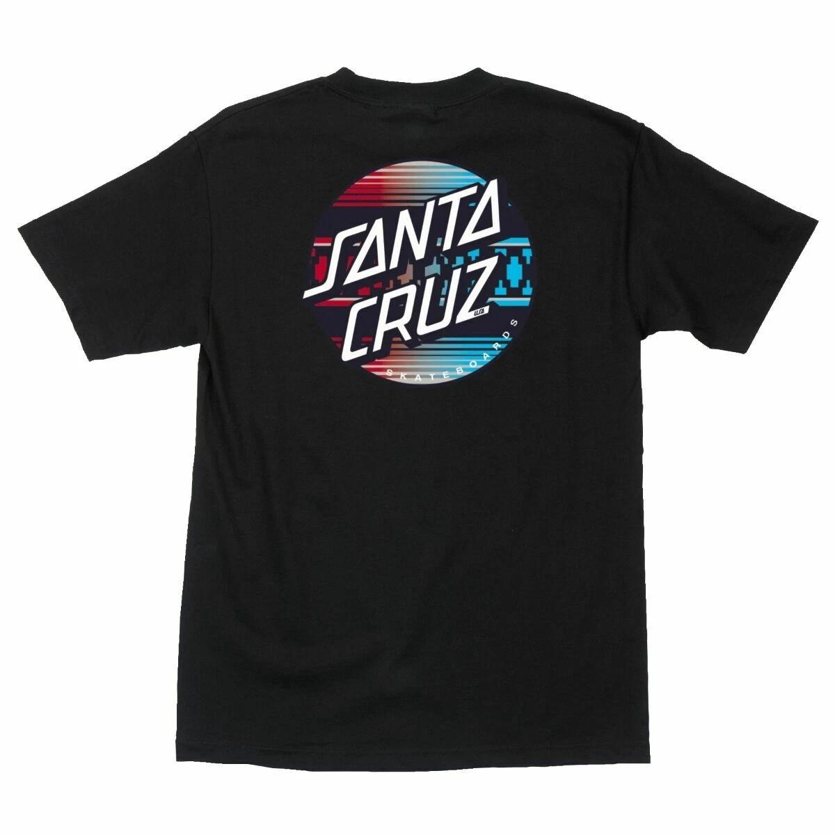 Santa Cruz SERAPE DOT Skateboard T Shirt BLACK M