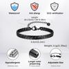 Stainless Steel Gothic Black Cuban Chain Bracelets for Men, Flat Miami Curb Links Wristband, Simple Metal Daily Wearing Jewelry