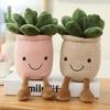 Tulip Plush Toy 9 Inch Flower Pot Stuffed Plushie Pillow Decoration Soft Fluffy Toy Succulent Plants Friend Throw Pillow