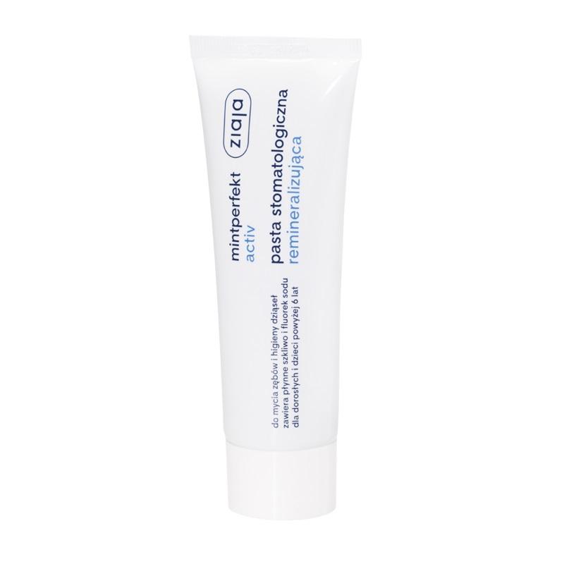 Ziaja Mintperfekt Activ, Pasta do zębów remineralizująca, 75 ml